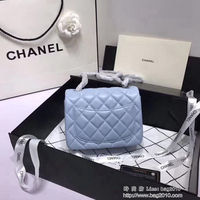 香奈兒CHANEL 升級版A1115進口小羊皮金銀鏈肩背斜跨包 DSC1232